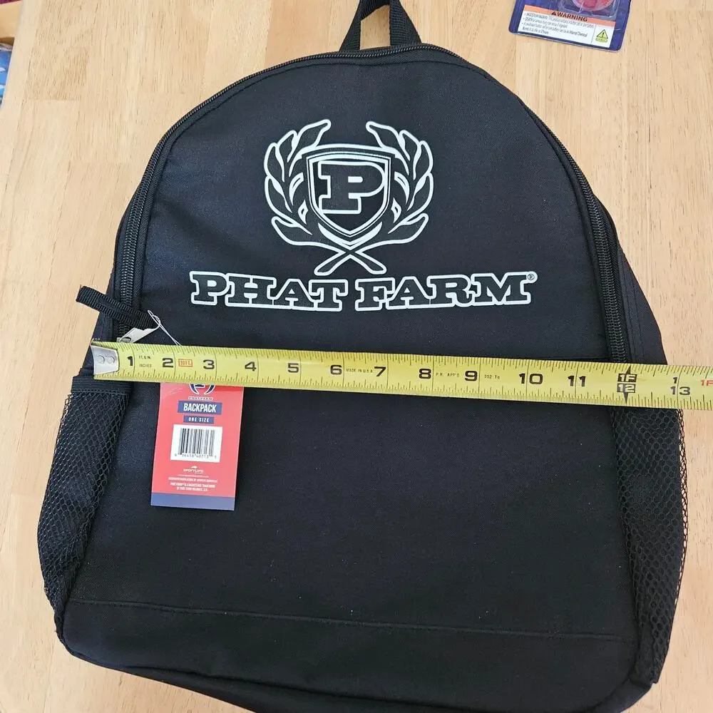 Phat Farm Back Pack Black NWT